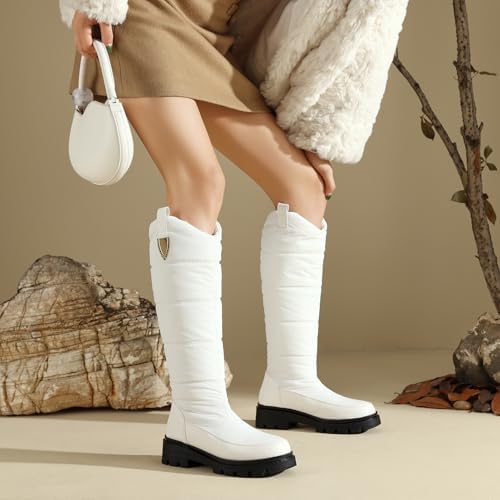 Women's Snow Boots Knee High Warm Winter Shoes