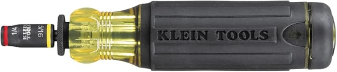 Klein Tools 32304 ドライバー 14-in-1 調節可能ドライバー フリップソケット HVACナットドライバービット付 耐衝撃性