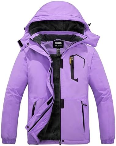 Women's Waterproof Ski Jacket Warm Winter Coat Fleece Snowboarding