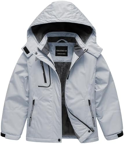 Girl's Waterproof Ski Jacket Warm Winter Snow Coat Windproof Snowboarding Rain Jacket