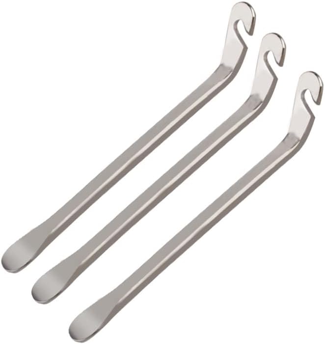 BlueSunshine Bicycle Tire Lever - Premium Hardened Stainless steel Levers to Repair Bike Tube - Must Have Tool Kit for Road Bicyclist - Set of 3