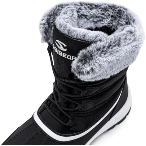 HOBIBEAR Women's Winter Snow Boots Warm Faux Fur