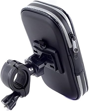 Touch Screen Bike Mount Waterproof Phone GPS Case Bicycle Handlebar Holder Bag for iPhone 16 Plus 15 14 13 Pro Max iPhone 16 Pro XR Samsung Galaxy A15 A35 S23 FE OnePlus Nord N200 Google Pixel 7 6