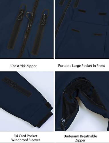 GSOU SNOW Mens Baggy Snowboard Jacket Snow Ski jacket Waterproof