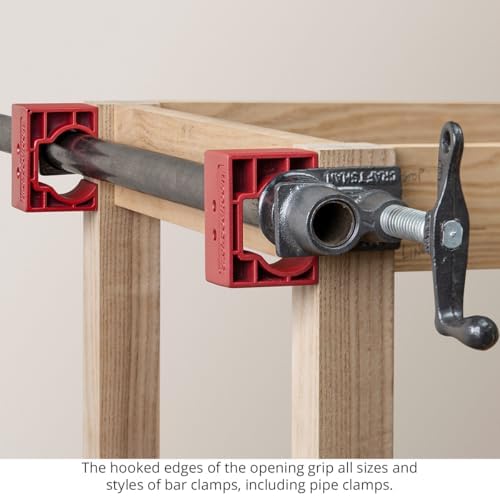 Woodpeckers Universal Clamp Bridges 12-Pack, Stack & Cross Clamps for Complex Glue-Ups, Works with Pipe, Parallel Jaw, Bar & F-Clamps, Improves Alignment & Pressure, Made in USA UCB-23