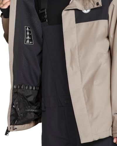 Volcom Men's Buckthreeeighty Snowboard Jacket – 10k Waterproof 2-layer Shell, Zip Tech®