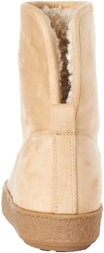 Amazon Essentials Women's Faux Fur Lined Shearling Boots, Pull-On Design