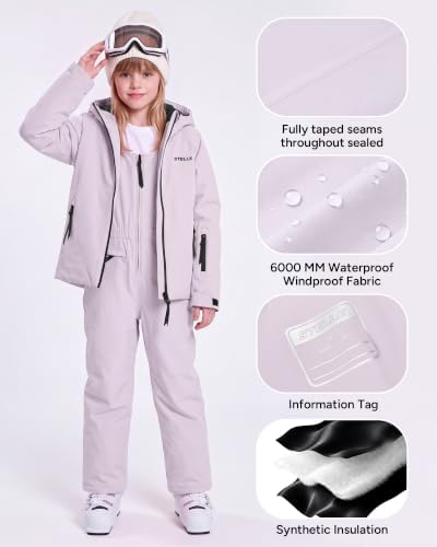 Stelle Girl's Waterproof Windproof Warm Ski Jacket 5-15 Y