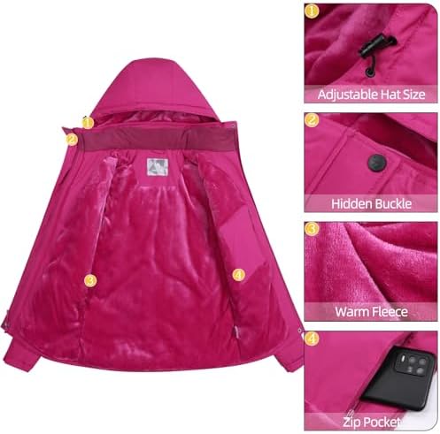 CAMEL CROWN Women's Ski Jacket Winter Snow Coat Waterproof Female Jackets