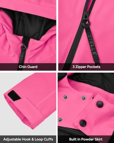 Stelle Girl's Waterproof Windproof Warm Ski Jacket 5-15 Y