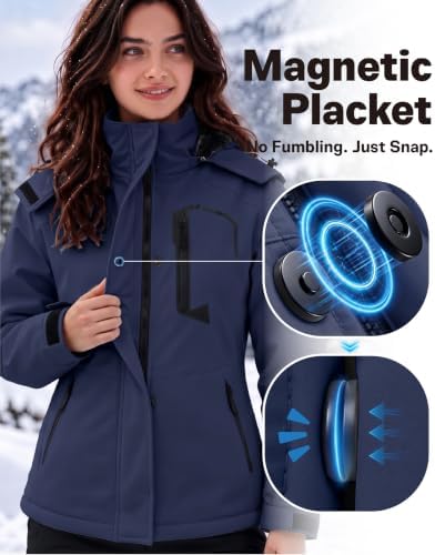 Women Winter Essential Coat Waterproof Windbreaker Ski Jacket