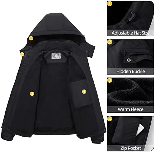 CAMEL CROWN Women's Ski Jacket Winter Snow Coat Waterproof Female Jackets