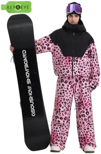 GSOU SNOW Women's Baggy Snowboard Ski Jacket Windproof Insulated Snow Coat