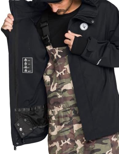 Volcom Men's Buckthreeeighty Snowboard Jacket – 10k Waterproof 2-layer Shell, Zip Tech®