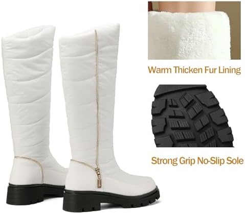 Women's Snow Boots Knee High Warm Winter Shoes