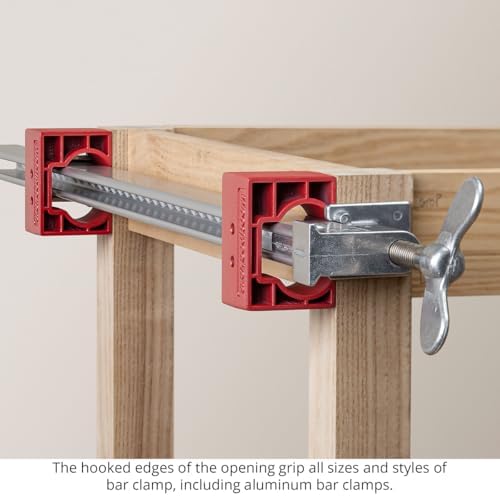 Woodpeckers Universal Clamp Bridges 12-Pack, Stack & Cross Clamps for Complex Glue-Ups, Works with Pipe, Parallel Jaw, Bar & F-Clamps, Improves Alignment & Pressure, Made in USA UCB-23