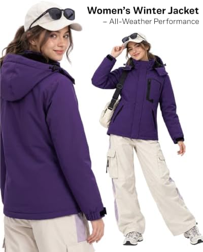 Women Winter Essential Coat Waterproof Windbreaker Ski Jacket