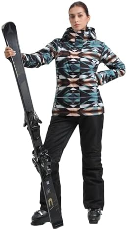 GSOU SNOW Womens Ski Jacket and Pants Set Snowsuits Snow Pants Insulated