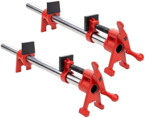 2-Pack 24 Inch Pipe Style Bar Clamps for Woodworking Gluing