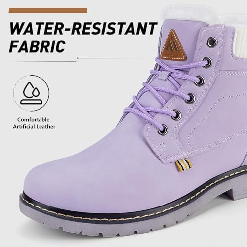 Mishansha Snow Boots for Women Warm Winter Hiking Boots Size 5.5-10.5