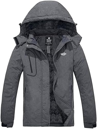 wantdo Women Hardshell Waterproof Windproof Insulated Ski Trekking Jacket