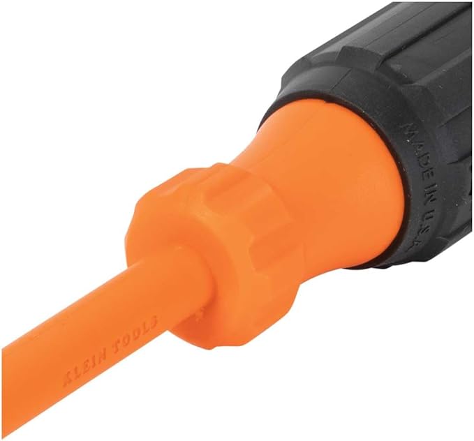 Klein Tools 6836INS Insulated Screwdriver, Made in USA, 1000V #2 Phillips Tip Screwdriver with 6-Inch Shank, Tip-Ident, Cushion-Grip Handle