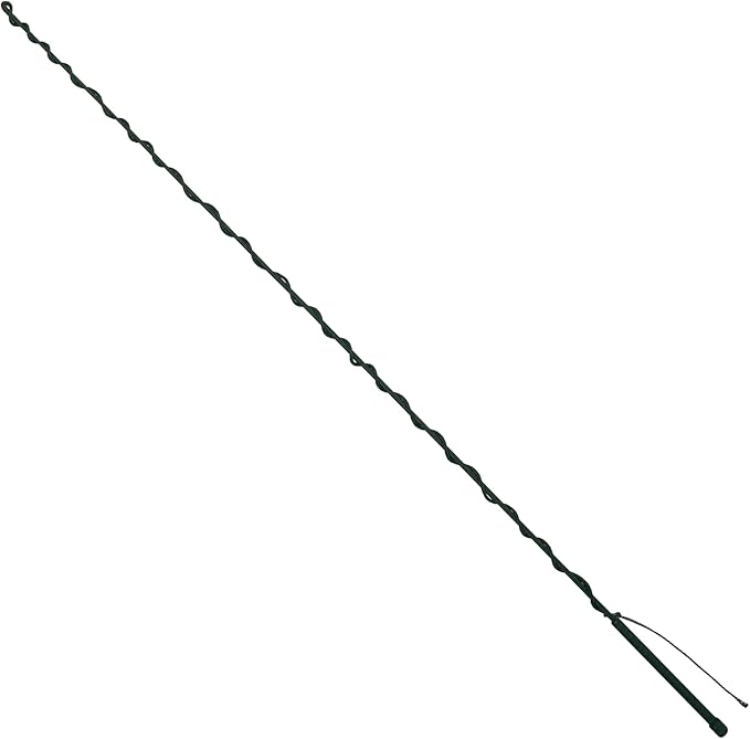Weaver Equine Leather Stock Whip with Rubber Handle and 10" Popper