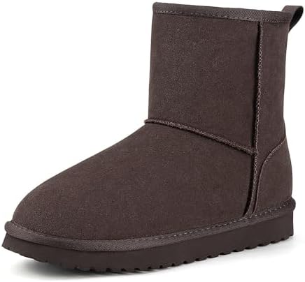 Mishansha Suede Winter Snow Boots for Women Warm Faux Fur Lined Waterproof