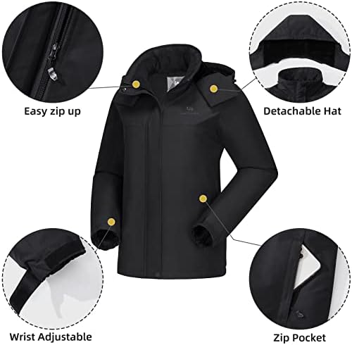 CAMEL CROWN Women's Ski Jacket Winter Snow Coat Waterproof Female Jackets