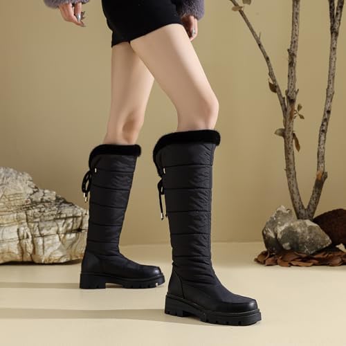 Women's Snow Boots Knee High Warm Winter Shoes