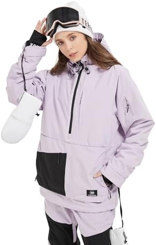 SNOWVERB Women Men Baggy Snow Ski Coat & Snowboard Jacket for Snowsports