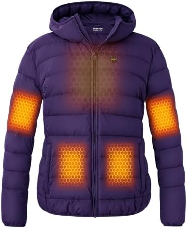 wantdo Heated Jackets for Women Plus Size Heated Coats with Battery Pack