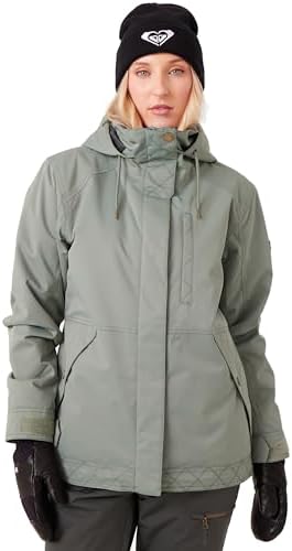 Roxy Women's Billie 10k Waterproof Insulated Snow Jacket – Tailored Ski-snowboard Jacket