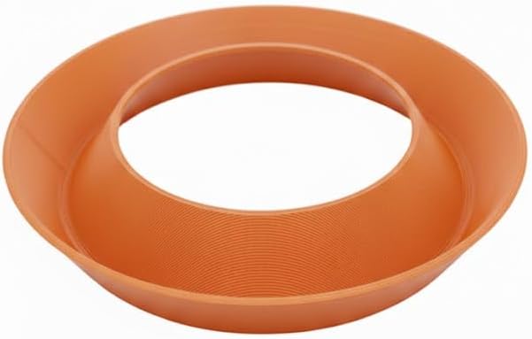 積み重ね可能ユニバーサルボウリングボールカップディスプレイスタンド – ボールディスプレイ、研磨、サンディング、保管用の耐久性のあるプラスチックホルダー – 全てのボウリングボールに対応 (1個、オレンジ)