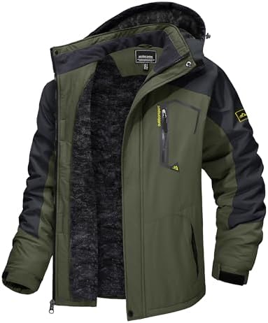 TACVASEN Men's Winter Skiing Jackets Waterproof Thermal Snowboard Coats
