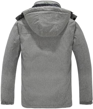Wantdo Men's Ski Jacket Waterproof Warm Winter Snow Coat Snowboard Jacket
