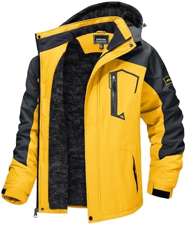TACVASEN Men's Winter Skiing Jackets Waterproof Thermal Snowboard Coats