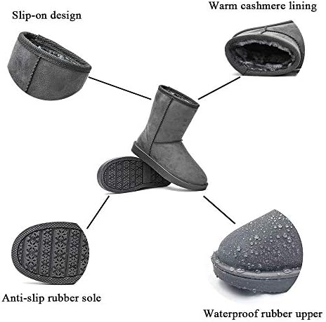 DKSUKO Women's Classic Waterproof Snow Boots Winter Boots