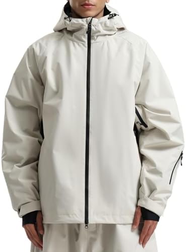 GSOU SNOW Mens Womens Snow Ski Jacket Baggy Snowboard Waterproof Insulated