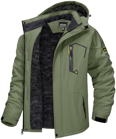 TACVASEN Men's Winter Skiing Jackets Waterproof Thermal Snowboard Coats