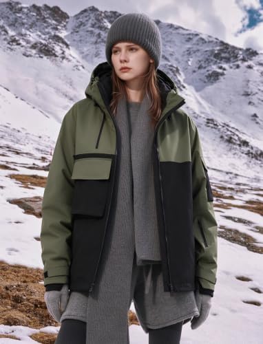 GSOU SNOW Unisex Snowboard Jacket Loose-Fit Snowboard Coat Waterproof