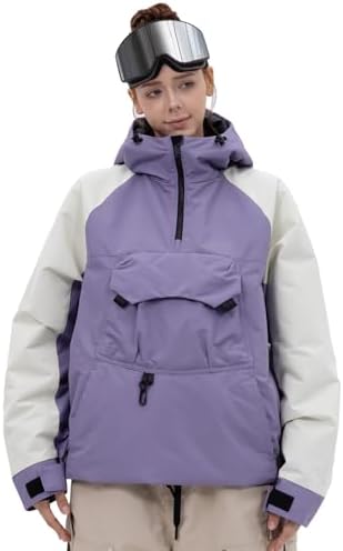 SNOWVERB Baggy Fit Ski Snowboard Coats Snow Anorak Jacket for Men and Women