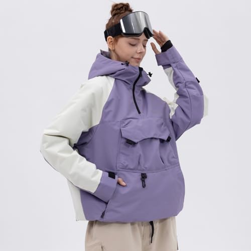 SNOWVERB Baggy Fit Ski Snowboard Coats Snow Anorak Jacket for Men and Women