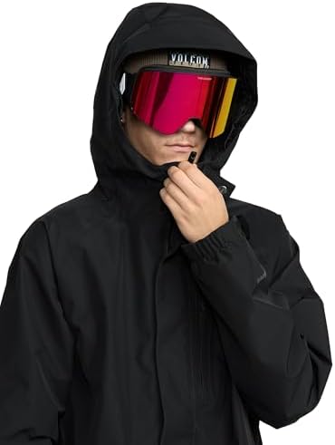 Volcom Men's Dua Gore-tex Insulated Snowboard Jacket – Waterproof Snow Jacket With Zip Tech