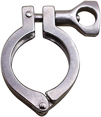 DERNORD Stainless Steel 304 Single Pin Heavy Duty Tri Clamp with Wing Nut for Ferrule TC 1.5'' (Pack of 1)