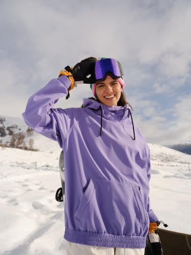 BUMP Yeti Waterproof Snowboard Hoodie for Men & Women, Fleece-Bonded Ski Hoodie