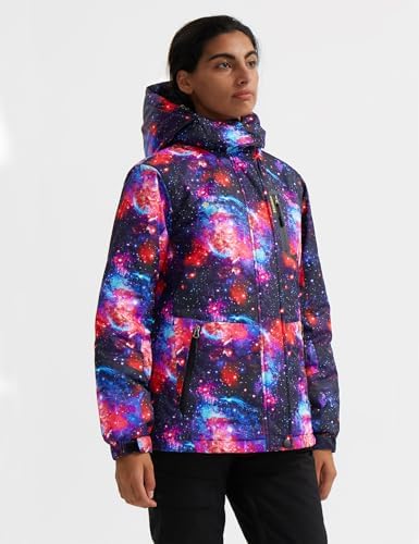 GEMYSE Women's Waterproof Ski Jacket Warm Winter Coat with Detachable Hood