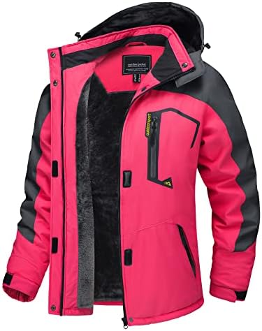 TACVASEN Women's Winter Coats Waterproof Snow Ski Jacket Warm Fleece