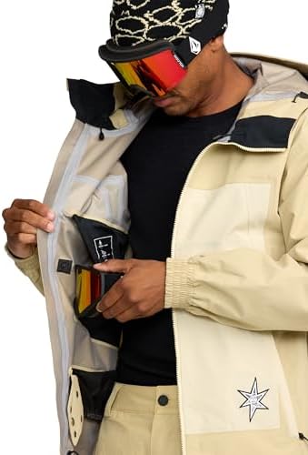 Volcom Men's Arthur Longo 20k 3l Snowboard Jacket - 2-layer Shell, Zip Tech®, Breathable Lining