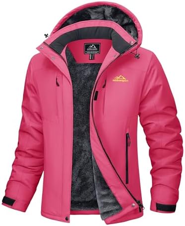MAGCOMSEN Womens Winter Coats Waterproof Ski Snow Jackets Warm Thermal Coat